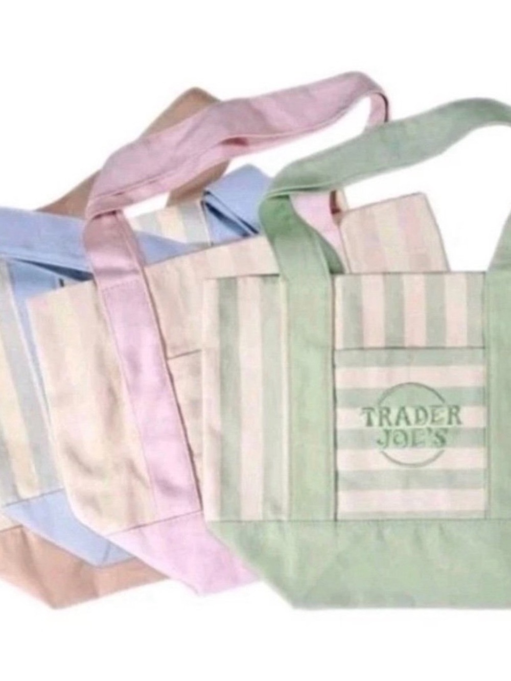 Trader Joe’s mini canvas tote bag set